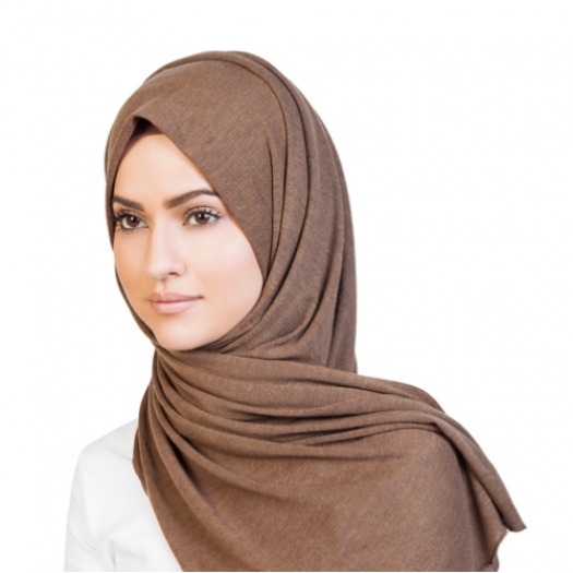 BROWN KNITTED HIJAB
